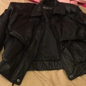 Wilson’s leather bomber jacket vintage retro